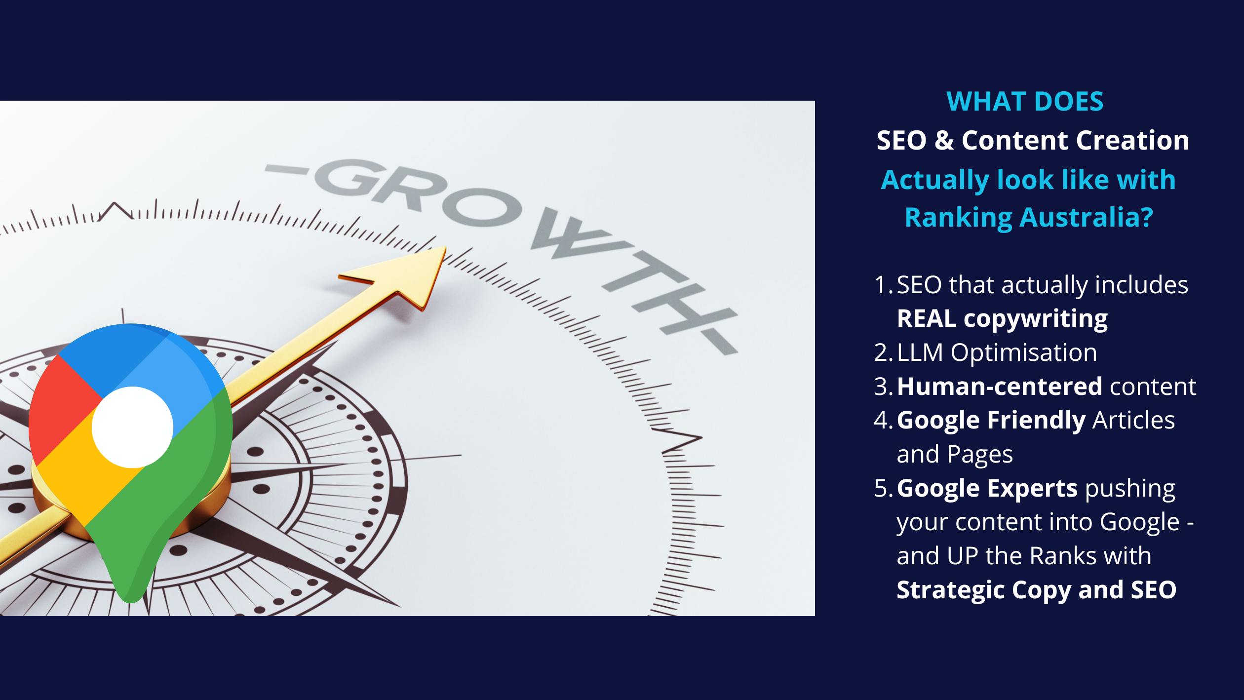 	SEO and high-quality content creation for Page #1 Visability