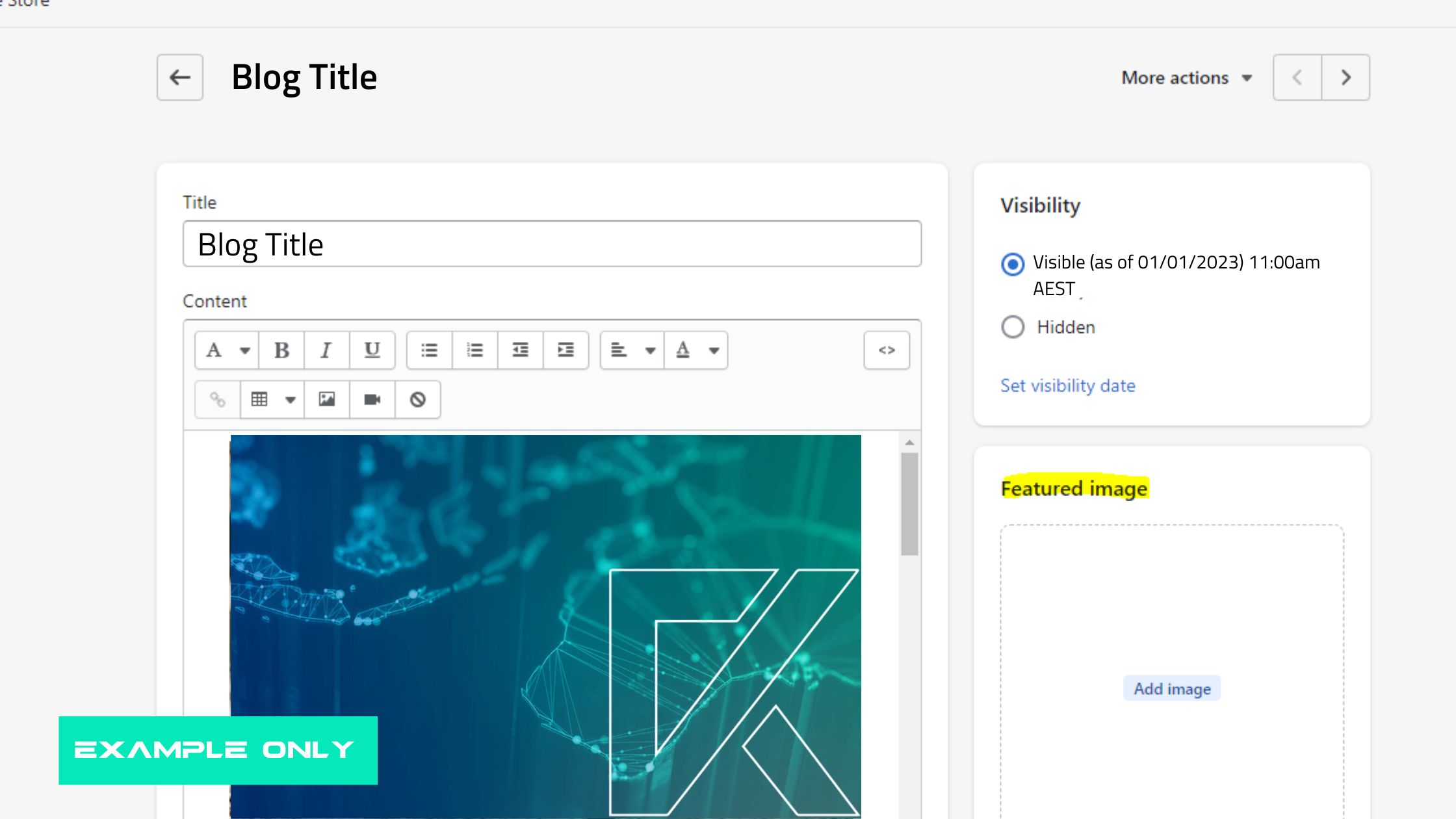 Shopify Featured Image for blog - Shopify Support - SEO Services