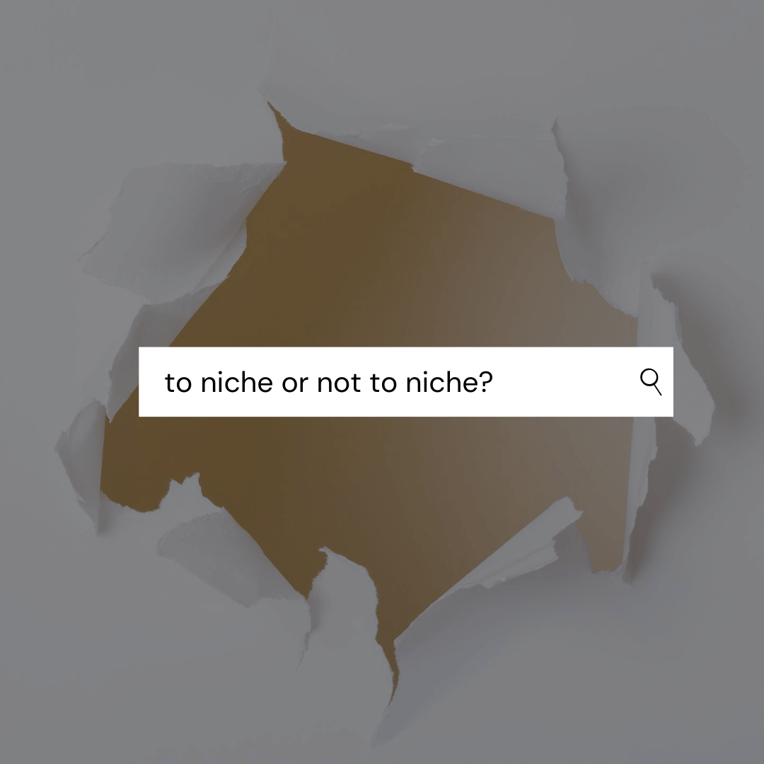 To Niche, or Not to Niche?